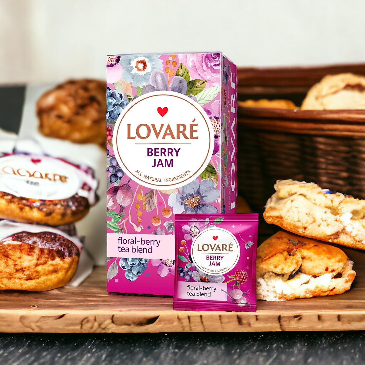 Lovaré Berry Jam Tea 24 tea bags 48g