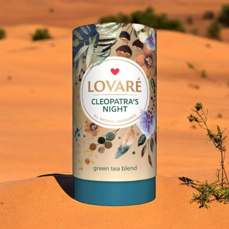 Lovaré Cleopatra's Night Loose Tea in Cardboard Tube 80g