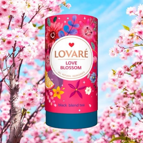 Lovaré Love Blossom Loose Tea in Cardboard Tube 80g