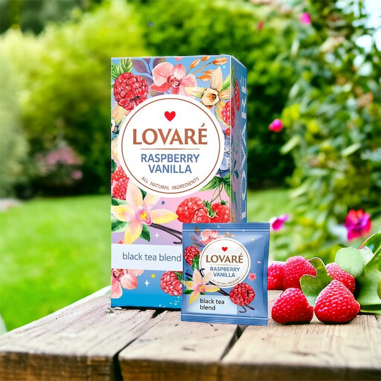 Lovaré Raspberry Vanilla Tea 24 tea bags 48g