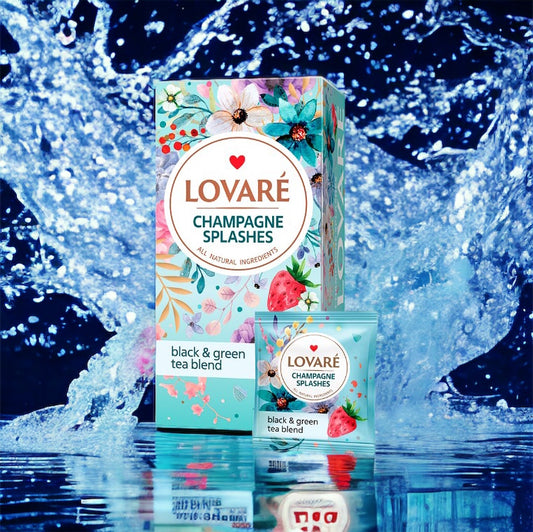 Lovaré Champagne Splashes Tea 24st tepåsar 48g