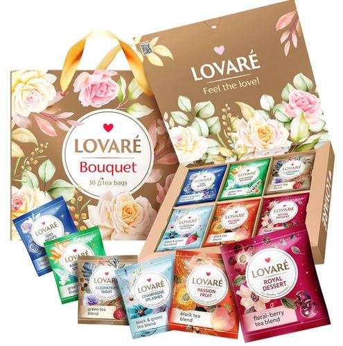 Lovaré gift box Bouquet 30 tea bags 60g