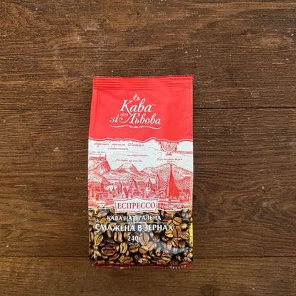 ESPRESSOROSTADE HELA BÖNOR 240g