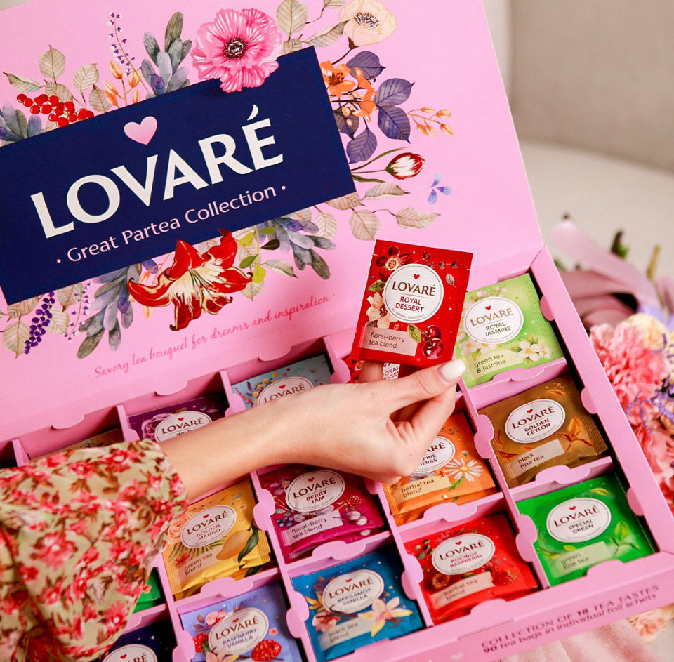 Lovaré gift box Great Partea 90 tea bags 180g