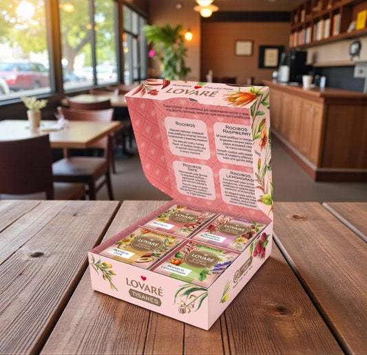Lovaré Gift Box Assorted Rooibos tea Set 32 ​​tea bags 48g