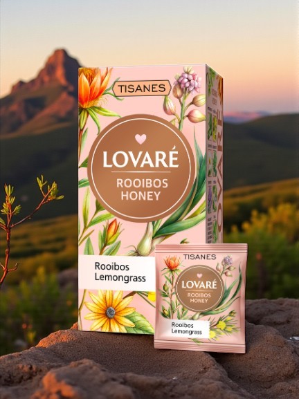 Lovaré Rooibos Honey herbal tea 24 tea bags 48g