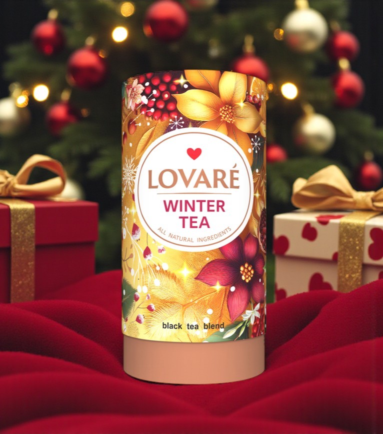 Lovaré Winter Tea Loose tea in cardboard tube 80g