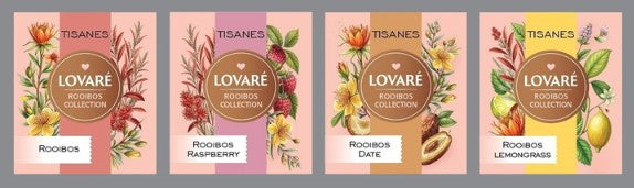 Lovaré Presentask Assorted Rooibos tea Set 32st tepåsar 48g