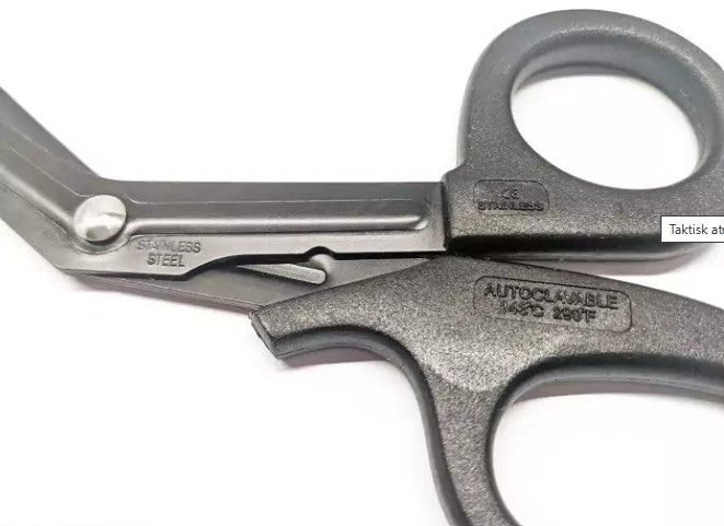 Taktisk atraumatisk sax svart 19cm
